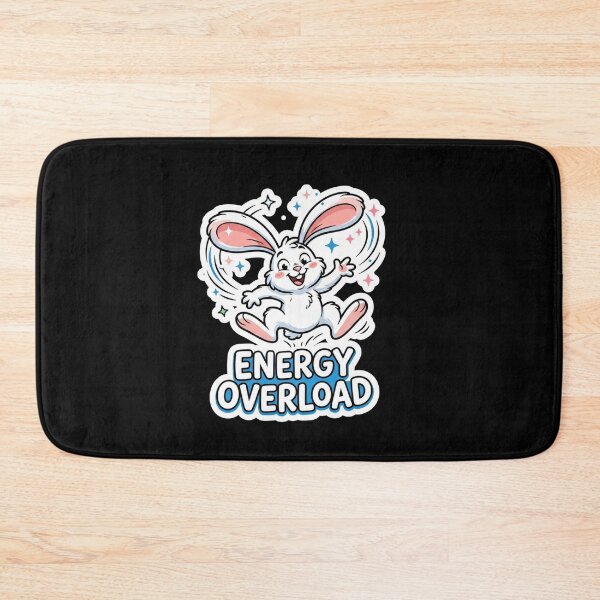 Item preview, Cute Hyper Energy Overload Jumping Bunny designed and sold by Owcomm.
