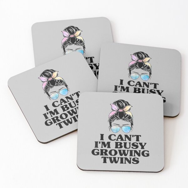 Item preview, I Can't I'm Busy Growing Twins Twin Expecting Mom Pregnancy designed and sold by FrankIsabel.