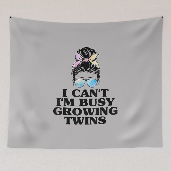 Item preview, I Can't I'm Busy Growing Twins Twin Expecting Mom Pregnancy designed and sold by FrankIsabel.