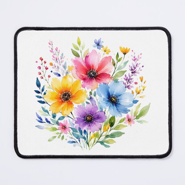 Item preview, Watercolor painted wildflowers designed and sold by trendspatterns.