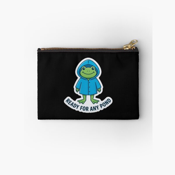 Item preview, Cute Frog in a Blue Raincoat designed and sold by Owcomm.