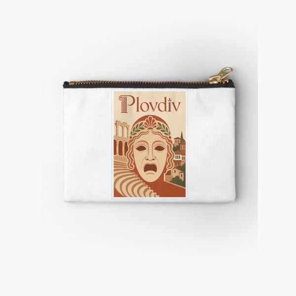 Item preview, Plovdiv Ancient Theatre Mask Travel Poster designed and sold by Beyond Destinations.