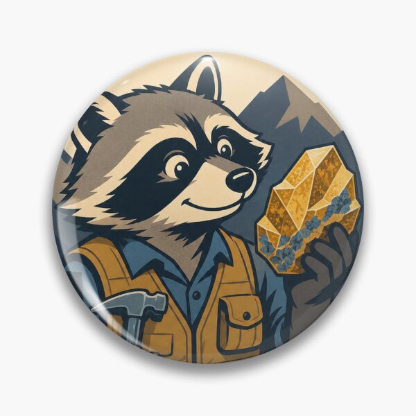 Item preview, Rockhound Raccoon designed and sold by LaunchUIStudio.