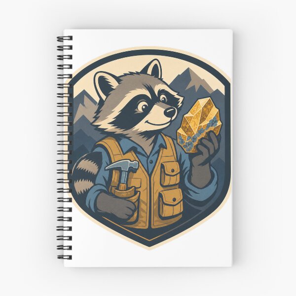 Item preview, Rockhound Raccoon designed and sold by LaunchUIStudio.