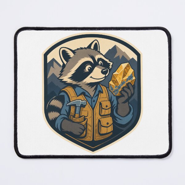 Item preview, Rockhound Raccoon designed and sold by LaunchUIStudio.