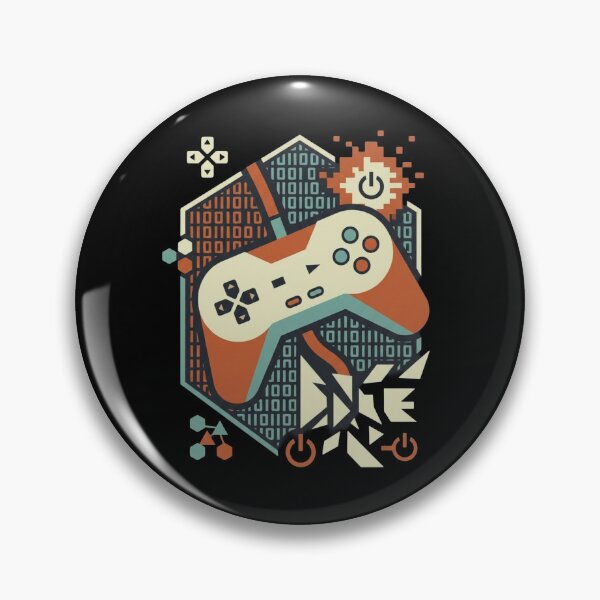 Item preview, Retro Gaming Controller - Binary Code Abstract Art designed and sold by Dzblack.