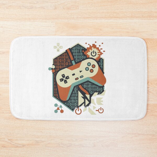 Item preview, Retro Gaming Controller - Binary Code Abstract Art designed and sold by Dzblack.