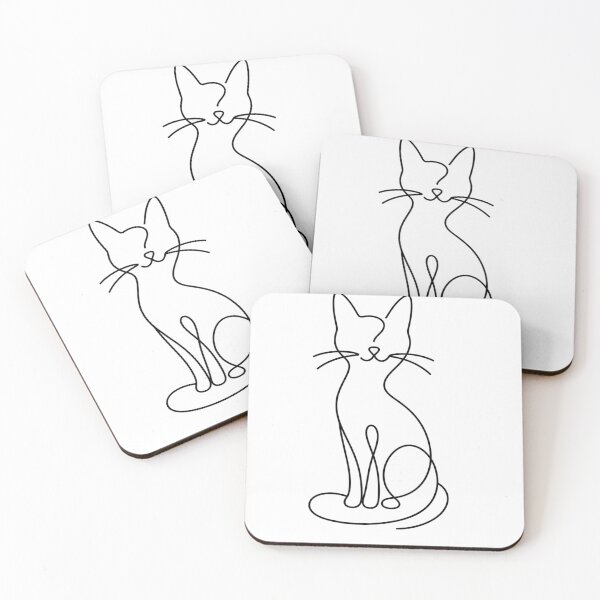 Item preview, Minimal Line Art Cat designed and sold by EwaMariaShop.