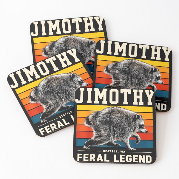 Item preview, Jimothy Feral Legend Seattle Wa Raccoon Wildlife Fan designed and sold by Hugosploosh.