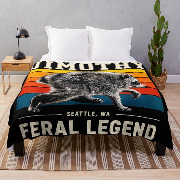 Item preview, Jimothy Feral Legend Seattle Wa Raccoon Wildlife Fan designed and sold by Hugosploosh.