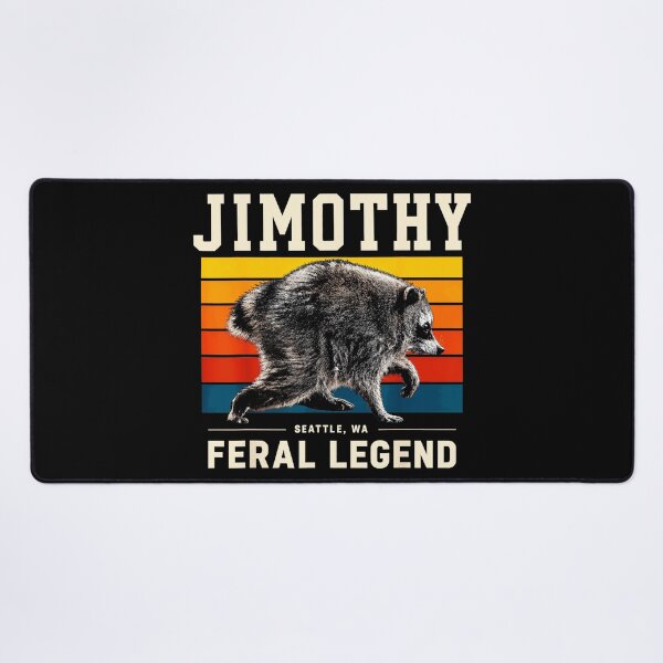 Item preview, Jimothy Feral Legend Seattle Wa Raccoon Wildlife Fan designed and sold by Hugosploosh.
