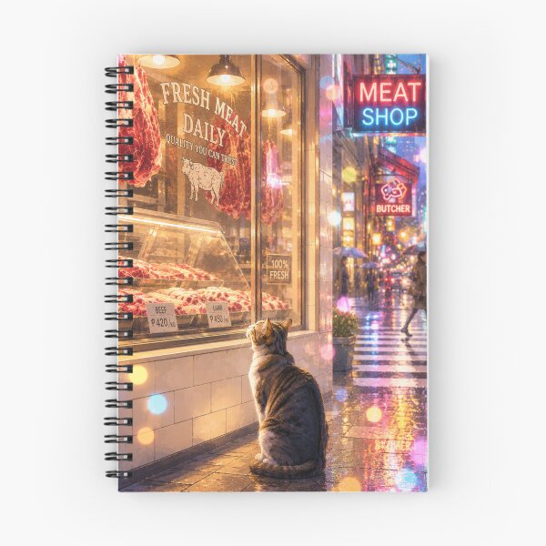 Item preview, Stray Alley Cat at the Meat Shop Window designed and sold by Mindworx21.