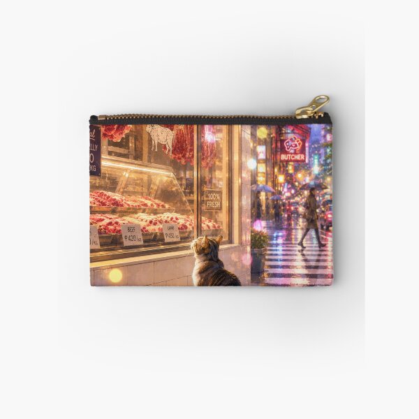 Item preview, Stray Alley Cat at the Meat Shop Window designed and sold by Mindworx21.