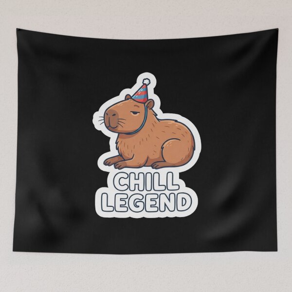 Item preview, Cute Chill Legend Capybara Party Animal designed and sold by Owcomm.