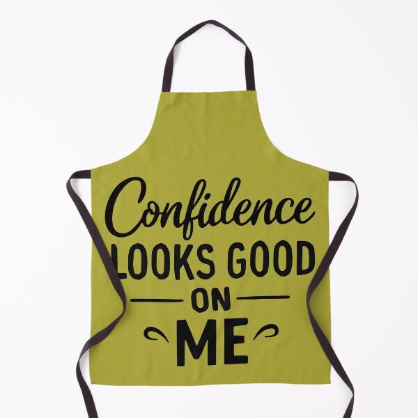 Item preview, Confidence Looks Good on Me – Feminine Inspirational Typography T-Shirt Design designed and sold by KAM-KAM-STORE.