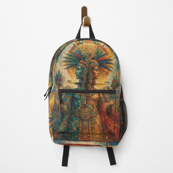 Item preview, Aztec Lord of Duality Ometecuhtli painting. designed and sold by GalleryKauffeld.