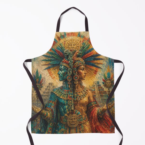 Item preview, Aztec Lord of Duality Ometecuhtli painting. designed and sold by GalleryKauffeld.