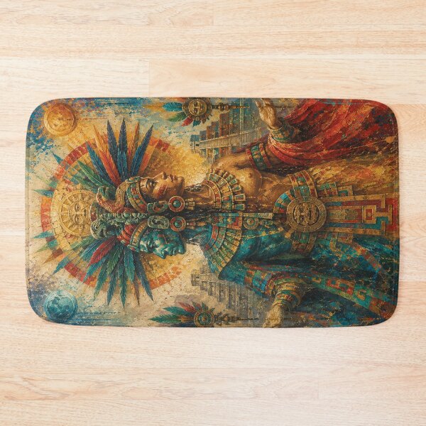 Item preview, Aztec Lord of Duality Ometecuhtli painting. designed and sold by GalleryKauffeld.