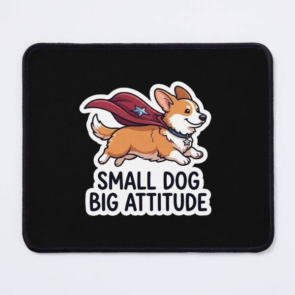 Item preview, Cute Superhero Corgi Small Dog Big Attitude designed and sold by Owcomm.