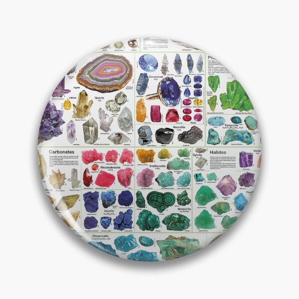 Item preview, Colorful Minerals Chart Crystal Gemstone Educational designed and sold by colinterrell.