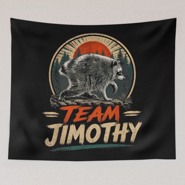 Item preview, Team Jimothy Personalized Name Bear Wilderness Nature Fan designed and sold by Hugosploosh.