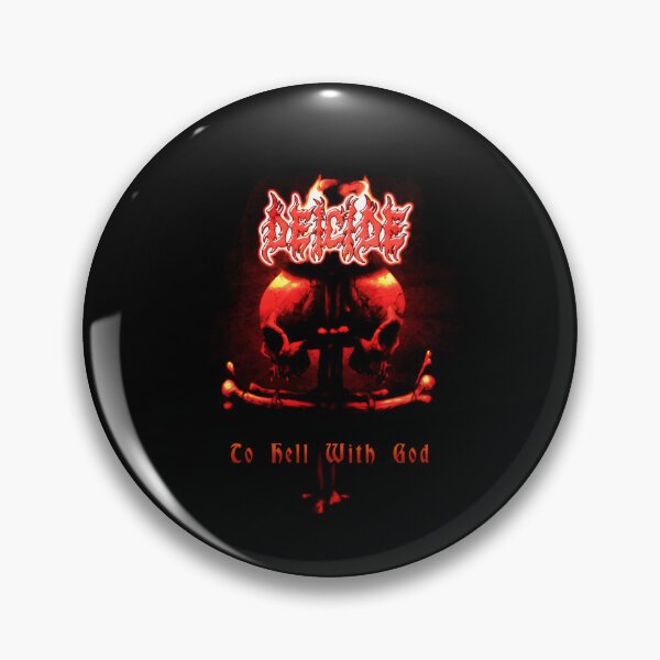 Item preview, To Hell With God Deicide Red Skull Cross designed and sold by indecentXp0sure.