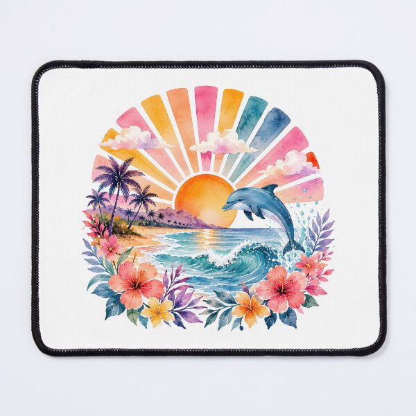 Item preview, Retro beach sunrise designed and sold by trendspatterns.