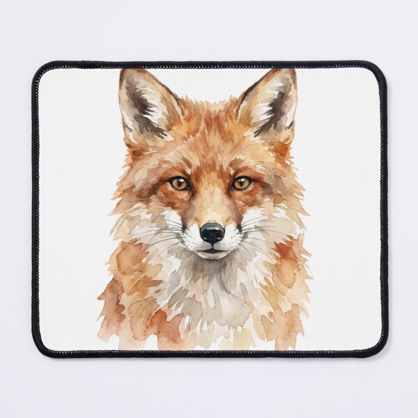 Item preview, Watercolor Fox Portrait Wildlife Art designed and sold by Illustration Rk.
