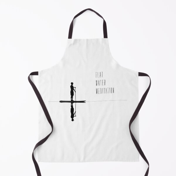 Item preview, Flat Water Meditation Minimalist SUP Silhouette Art Print Sticker Paddle Board Gift designed and sold by sharifex.
