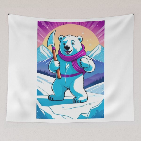 Item preview, Digital Art - Stylized Polar Bear Character, Vibrant Vector Design designed and sold by World-Pets.