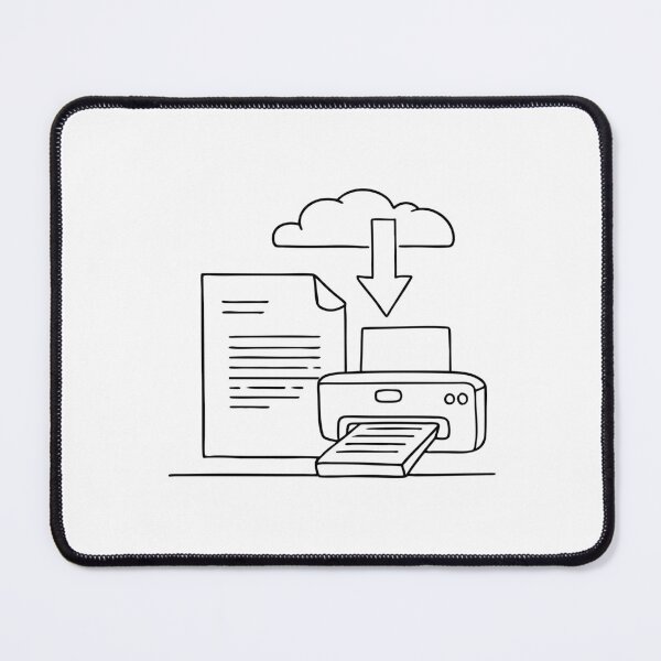Item preview, A scanned paper next to a printer labeled for cloud upload designed and sold by rasagamastore.