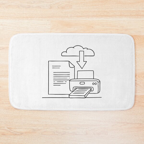 Item preview, A scanned paper next to a printer labeled for cloud upload designed and sold by rasagamastore.
