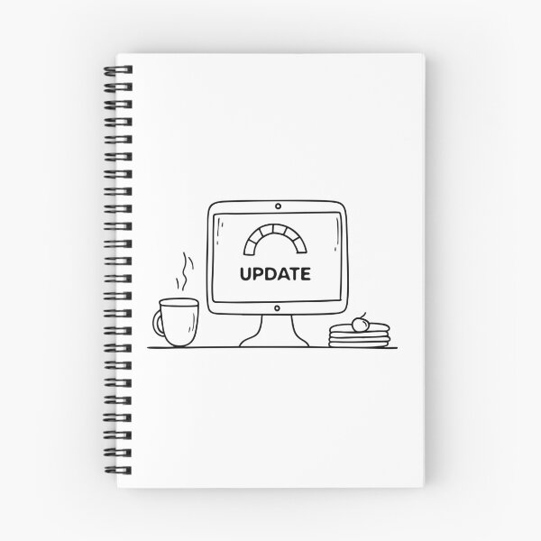 Item preview, Update Progress Screen Beside Coffee designed and sold by rasagamastore.