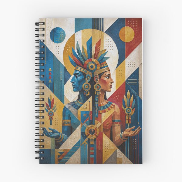 Item preview, Aztec Lord of Duality Ometecuhtli painting. designed and sold by GalleryKauffeld.