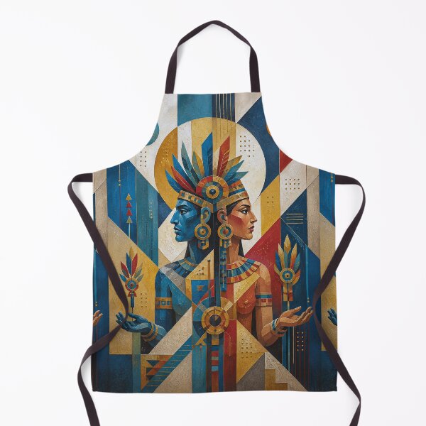 Item preview, Aztec Lord of Duality Ometecuhtli painting. designed and sold by GalleryKauffeld.