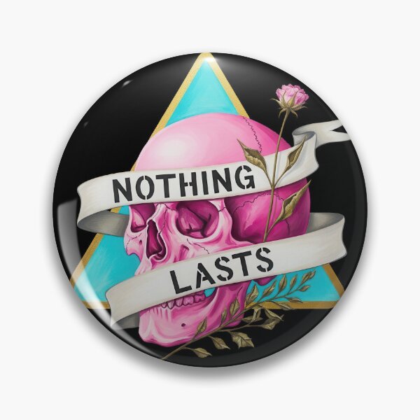 Item preview, Nothing Lasts  Pink Skull and Dead Flowers designed and sold by nuel-art.