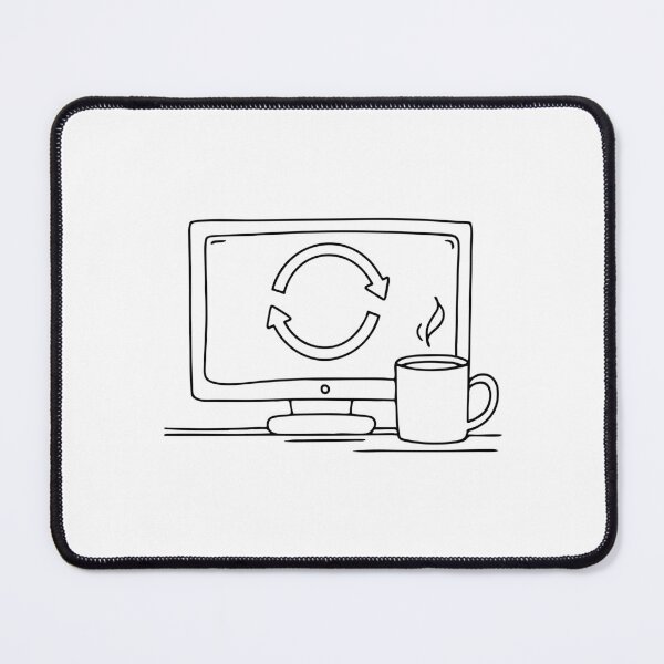 Item preview, An update screen shown near a cup of coffee designed and sold by rasagamastore.