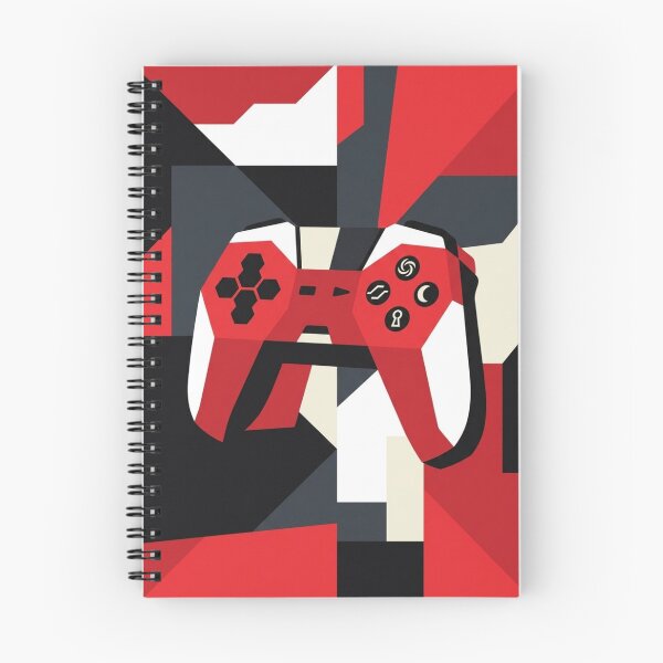 Item preview, Geometric Red Gaming Controller - Abstract Gamer Art designed and sold by Dzblack.