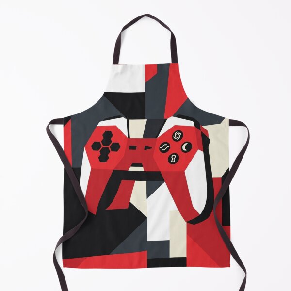 Item preview, Geometric Red Gaming Controller - Abstract Gamer Art designed and sold by Dzblack.