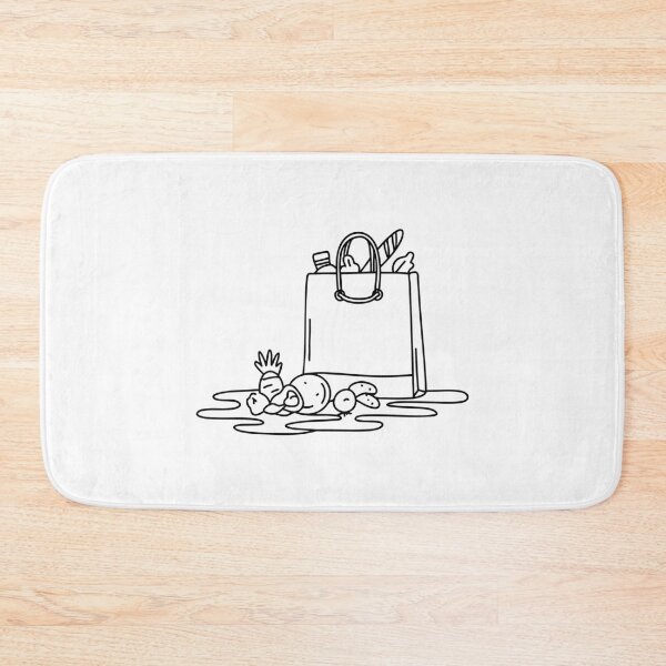 Item preview, A grocery bag fallen over beside scattered items designed and sold by rasagamastore.