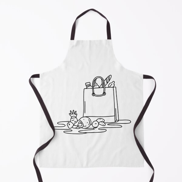 Item preview, A grocery bag fallen over beside scattered items designed and sold by rasagamastore.