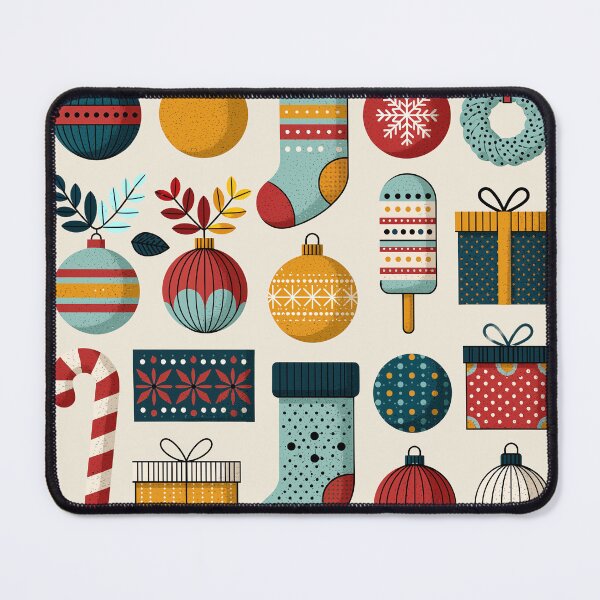 Item preview, Retro Christmas Ornaments and Holiday Festive Elements designed and sold by colorful-white.