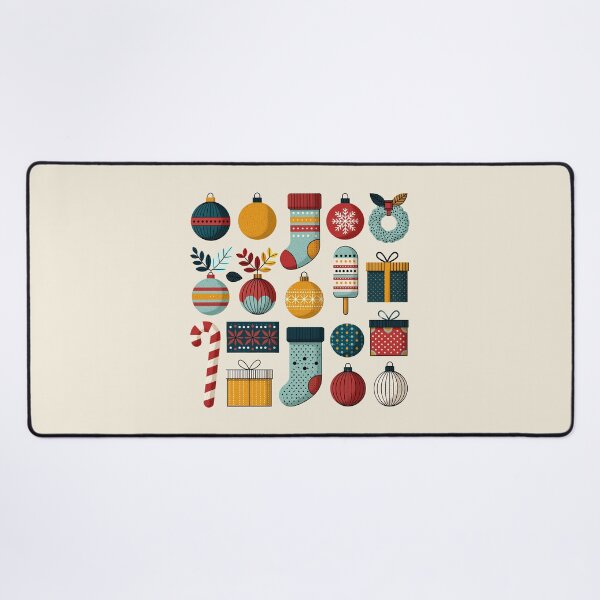Item preview, Retro Christmas Ornaments and Holiday Festive Elements designed and sold by colorful-white.