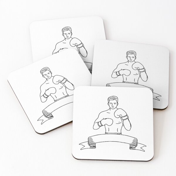 Item preview, A gym banner showing a silhouette mid uppercut designed and sold by rasagamastore.