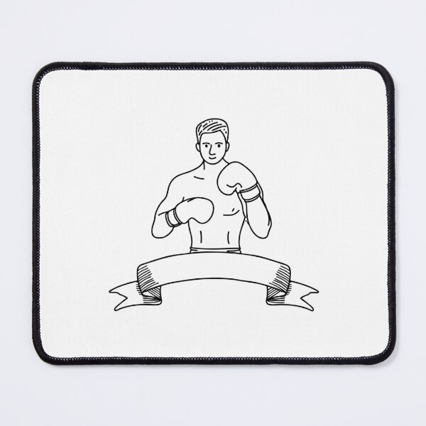 Item preview, A gym banner showing a silhouette mid uppercut designed and sold by rasagamastore.