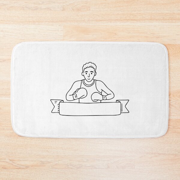 Item preview, A poster silhouette of a boxer captured mid uppercut designed and sold by rasagamastore.