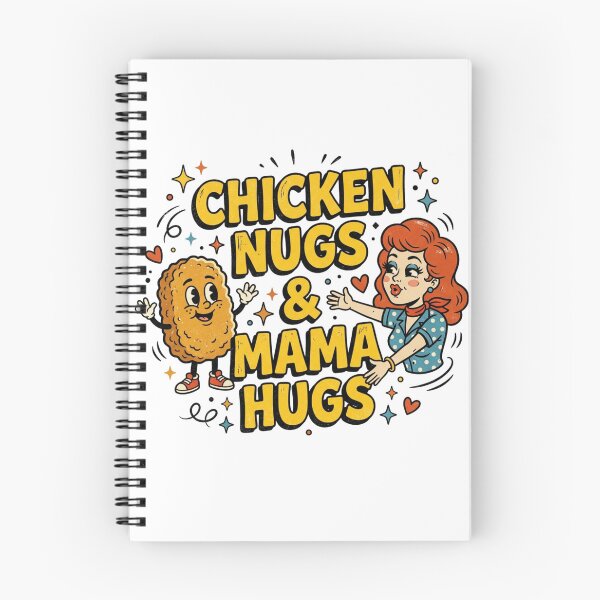 Item preview, Chicken Nugs & Mama Hugs Retro Cute Mom Life designed and sold by raedattia.