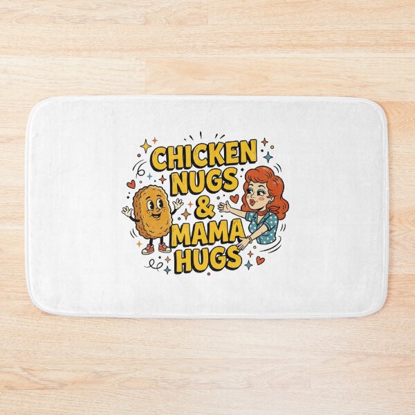 Item preview, Chicken Nugs & Mama Hugs Retro Cute Mom Life designed and sold by raedattia.