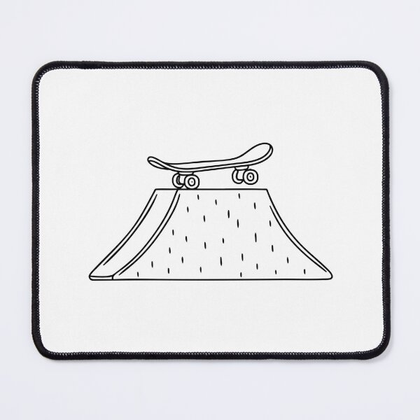 Item preview, A skateboard placed at the base of a sloped ramp designed and sold by rasagamastore.