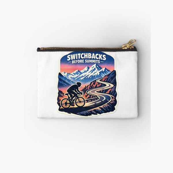 Item preview, Switchbacks Before Summits - Retro Alpine Cycling Adventure designed and sold by MustHaveVibes.